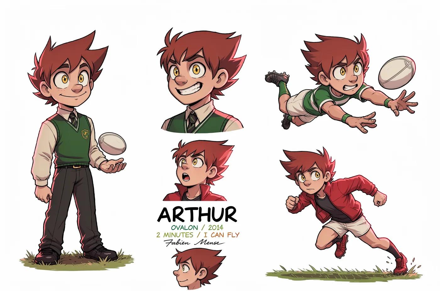 Character composition — source example by Black Forest Labs