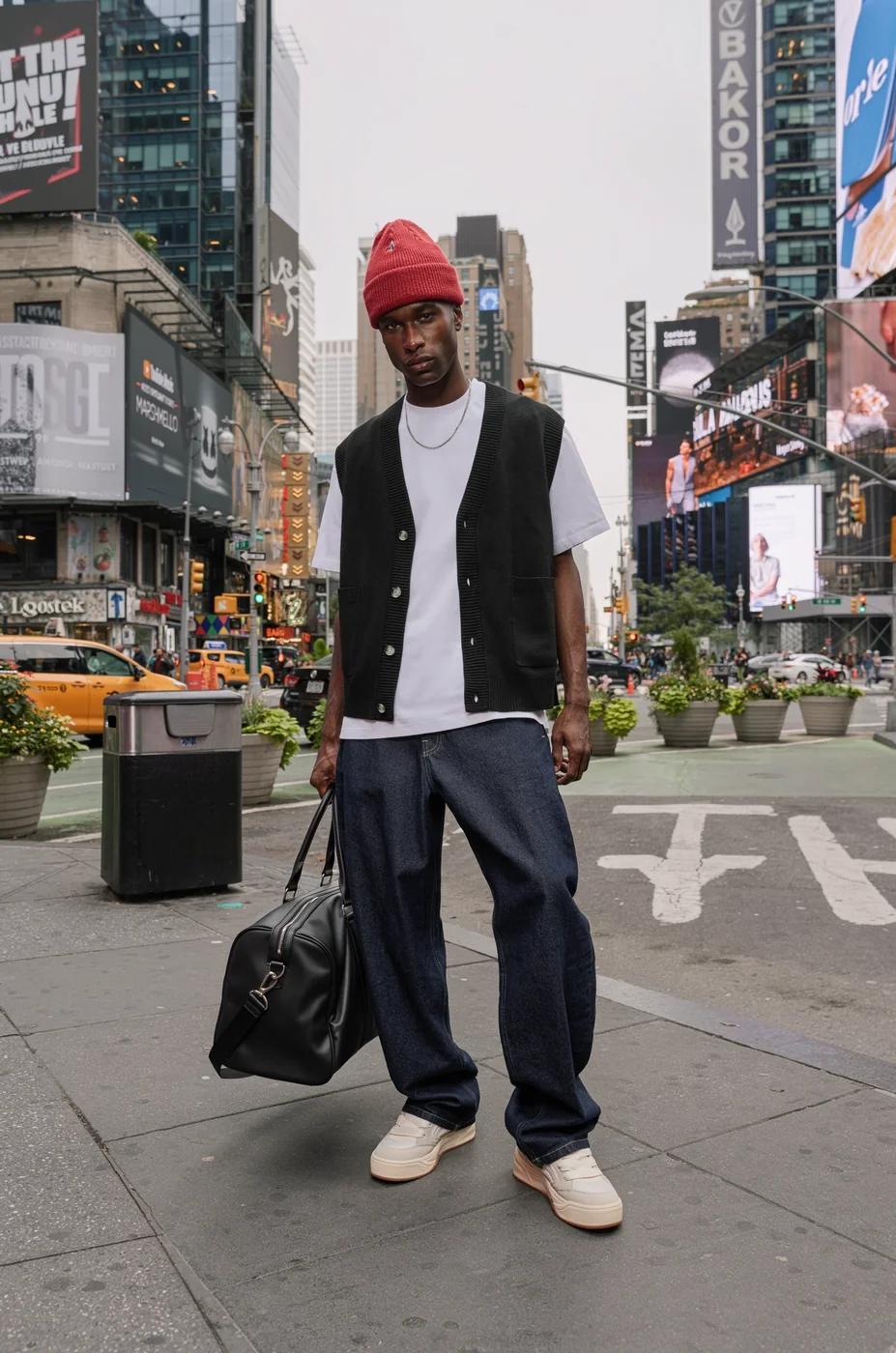Times Square styling — source example by Black Forest Labs